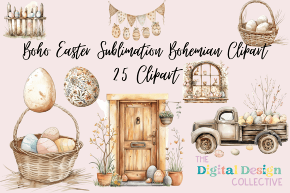 Download Boho Easter Sublimation Bohemian Clipart - Bohemian Collection