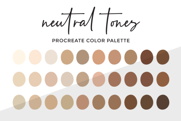 Download Neutral Tones Procreate Color Palette - Neutral tones Collection