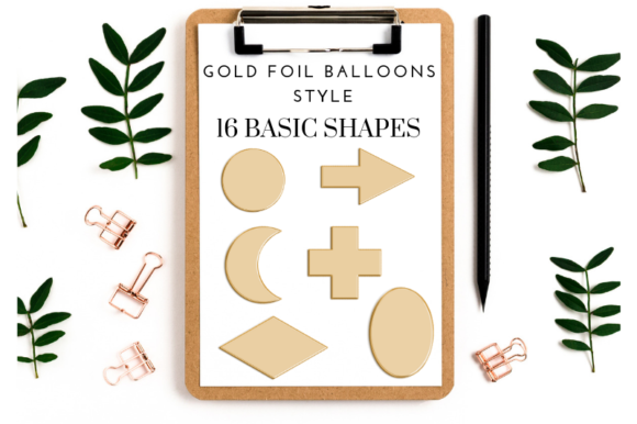 Download Gold Ballon Basic Shape Silhouette - Shape silhouette Collection
